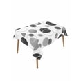 thumbnail image 1 of Grey Black Polka Dots Table Cloth, Waterproof Tablecloth for Rectangle Tables, Modern Abstract Art Reusable Washable Fabric Table Cover for Restaurant Kitchen Dining Tables 60"x102" Geometric, 1 of 9
