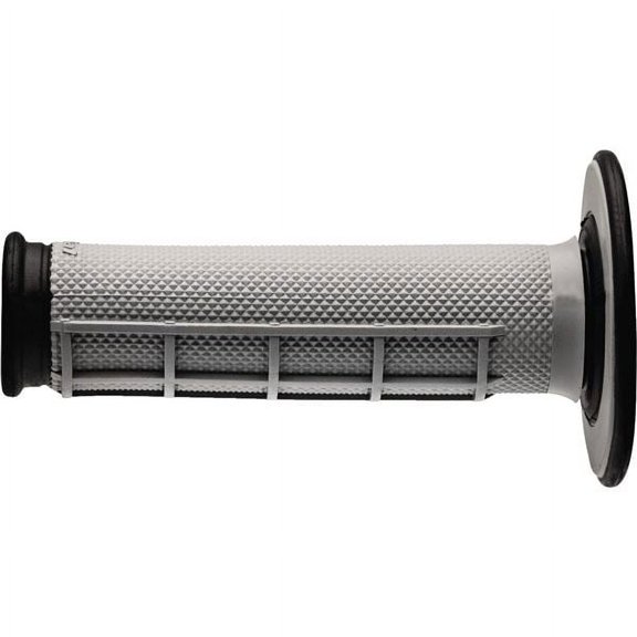 Grey/Black Renthal Dual Compound Half Waffle MX Grips