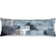 thumbnail image 1 of Grey Blue Abstract Art Painting Body Pillow Cover Blue White Gray Long Pillow Case with Zipper Decorative Bedding Pillowcase Modern Pillow Covers Soft Cushion Pillow Case for Bedroom,Couch,20"x54", 1 of 6