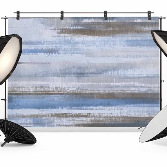 Grey Blue Paint Photography Backdrop 7x5FT, Watercolor Abstract Light Blue Stripes Photo Backdrops, Background for Photography Studio Photo Studio Background, Back Drop for Photoshoot