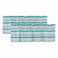 thumbnail image 1 of Grey Blue Striped Curtain Valances for Windows, Kitchen Valance Window Treatments Panel 2 Pack, Farmhouse Stripes Modern Abstract Art Rod Pocket Short Curtains for Bathroom Bedroom 54 x 18 Inch, 1 of 8