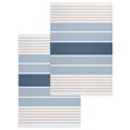 thumbnail image 1 of Grey Blue Stripes Kitchen Dish Towels for Drying Dishes Set of 2, Country Modern Gradient Lines Art Waffle Weave Microfiber Hand Tea Bathroom Towels Quick Dry & Absorbent Towel 15.7x23.6, 1 of 7