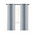 thumbnail image 1 of Grey Blue Vertical Stripes Blackout Curtains, Light Blocking Print Window Curtains, Modern Minimalist Abstract Thermal Insulated Window Drapes for Living Room Kitchen Cafe 2 Panels, 55"W x 39"L, 1 of 9