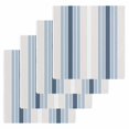 thumbnail image 1 of Grey Blue Vertical Stripes Kitchen Dish Towels for Drying Dishes Set of 4, Modern Minimalist Abstract Waffle Weave Microfiber Hand Tea Bathroom Towels Quick Dry & Absorbent Towel 12x12, 1 of 7