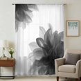 thumbnail image 1 of Grey Bohemian Sheer Curtains 72 Inches Long, Boho Modern Floral Abstract Ombre White Light Filering Curtains, Breathable Simi Curtain Privacy Drapes for Living Room Bedroom Window Treatment, 1 of 9