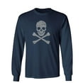 thumbnail image 1 of Grey Bones Sarcastic Humor Novelty Men's Long Sleeve Shirts, 1 of 3