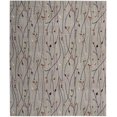 thumbnail image 1 of Grey Botanical Area Rug by Pinewood Grove, 1 of 4