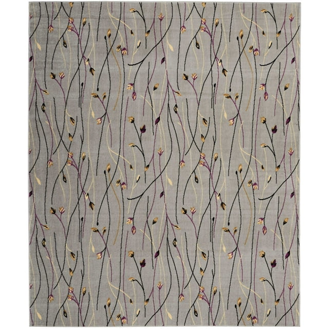Grey Botanical Area Rug by Pinewood Grove - Walmart.com