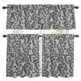 thumbnail image 1 of Grey Botanical Kitchen Curtains Sets for Windows 36 Inch Length, Pastoral Spring Floral Summer Art Rod Pocket Window Treatments Tier Curtains and Valances Set for Bedroom/Bathroom, 1 of 8