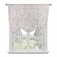 thumbnail image 1 of Grey Branches Balloon Curtains for Living Room/French Door, Vintage Art Farmhouse Tie Up Curtains 63 Inch Length Energy Saving Kitchen Curtains Shades for Windows 42"x63", 1 of 8
