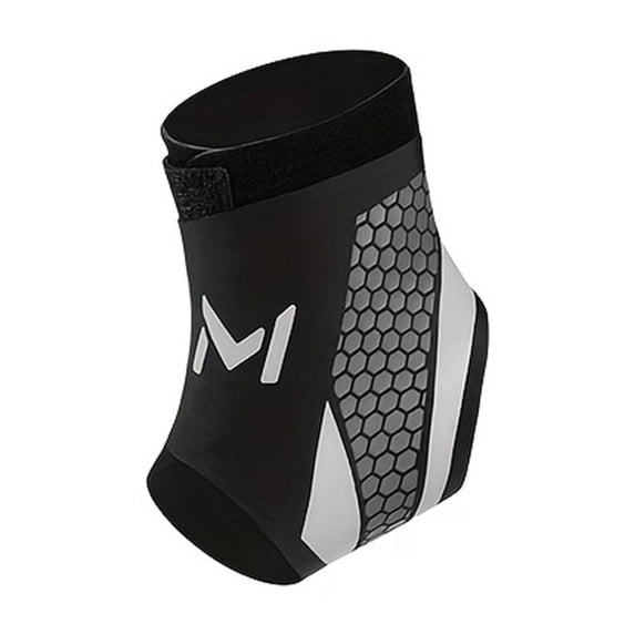 Grey Breathable Compression Ankle Brace Support Sleeve for Basketball Soccer Running Injury Recovery Joint Pain