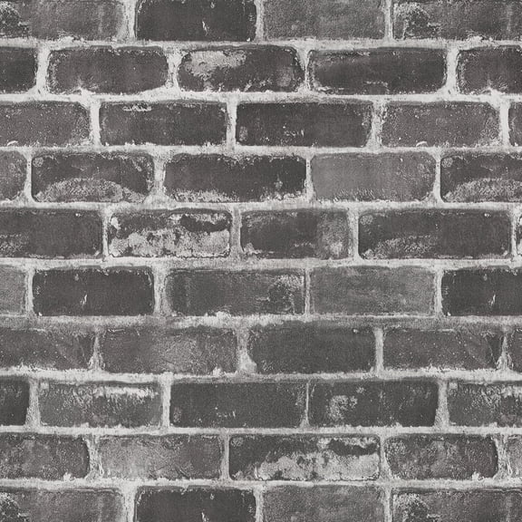 Grey Brick Peel and Stick Wallpaper 17.5"120" Gray Faux Brick Contact Paper Removable Self Adhesive Vinyl Waterproof Wallpaper for Bedroom Fireplace Backdrop Accent Wall