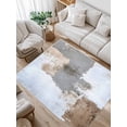 thumbnail image 1 of Grey Brown Area Rug for Bedroom 2.7x5 Ft Abstract Art Vintage Mottled Graffiti Modern Super Soft fuzzy Throw Rug Non-Slip Fluffy Plush Indoor Floor Carpet for Living Room Nursery Home Decor, 1 of 8