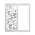 thumbnail image 1 of Grey Brown Botanical Window Privacy Film, Watercolor Spring Floral Summer Leaf Static Cling UV Sun Blocking Tint Film Heat Control Windows Films for Bedroom Bathroom, Window Stickers 23.6"x59", 1 of 8