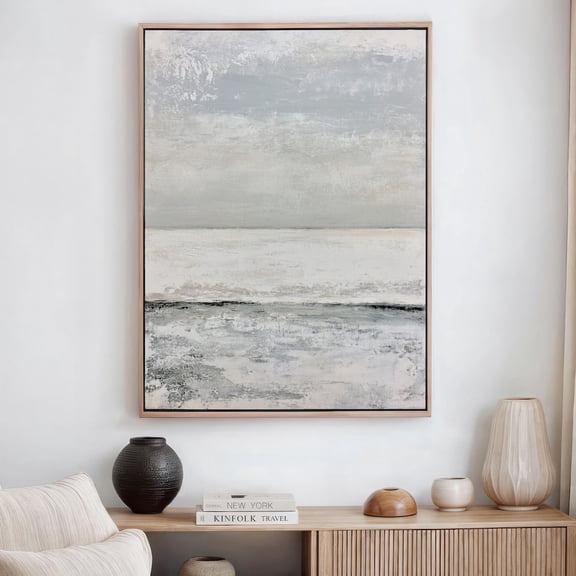 Grey Brown Modern Minimalist Wall Art Poster