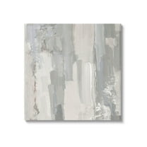 Grey Brushed Abstract Arrangement Abstract Painting Gallery Wrapped Canvas Print Wall Art