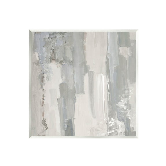 Grey Brushed Abstract Arrangement Abstract Painting Unframed Art Print Wall Art