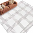 thumbnail image 1 of Grey Buffalo Plaid Area Rug 5x7 Washable Rug Non Slip Farmhouse Checkered Watercolor Large Area Rug Soft Stainresistant Indoor Floor Carpet for Living Room Bedroom Home Office Dining Room Nursery, 1 of 9