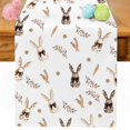 thumbnail image 1 of Grey Bunny Easter Table Runner 120 Inches Long for Kitchen Dining, Spring Summer Botanical Farmhouse Dresser Scarf Farmhouse, Dining Table Decorations for Wedding/Parties, 13 x 120 In, 1 of 8