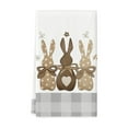 thumbnail image 1 of Grey Bunny Rabbit Eucalyptus Easter Kitchen Towels Dish Towels, 16x24 inch Seasonal Spring Decoration Hand Towels, Easter Polyester Cotton Platter Towel Kitchen Rag Easter Towel, 1 Pack, 1 of 6