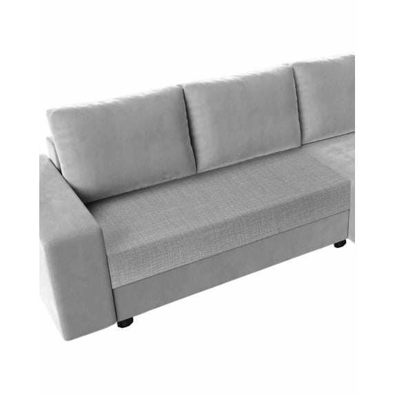Grey Burlap Texture Couch Cushion Covers Stretch, Washable Sofa Seat Covers Individual Seat Cushion Sofa Slipcovers Farmhouse Vintage Gray Couch Cover Furniture Protector M-1PCS