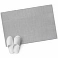 thumbnail image 1 of Grey Burlap Texture Large Area Rugs for Bedroom Living Room, Soft Non Slip Carpet Bedside Rug, Farmhouse Vintage Gray Rectangular Floor Cover Kitchen Accent Rug 2'x3' for Dining Room/Office, 1 of 9
