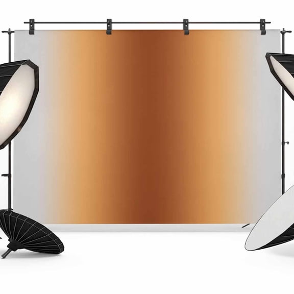 Grey Burnt Orange Gradient Photography Backdrop 10x8FT, Minimalist Ombre Modern Art Photo Backdrops, Background for Photography Studio Photo Studio Background, Back Drop for Photoshoot