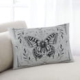 thumbnail image 1 of Grey Butterfly Standard Size Pillow Cover, Pillowcase Protectors with Zipper, Breathable Decorative Throw Pillow Case Cover, Vintage Boho Spring Floral Botancial Pillow Shams for Couch Sofa 20x26Inch, 1 of 8