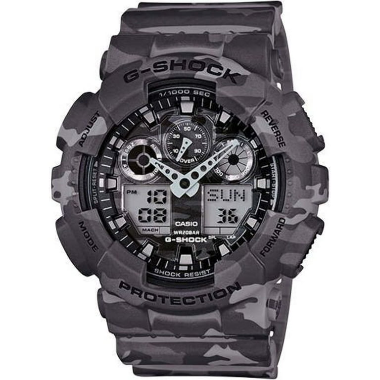 ※ハヤテ※G-Shock GA-100CM-8ADR カモフラ柄 Grey Camouflage G-Shock Military Analog Digital Watch