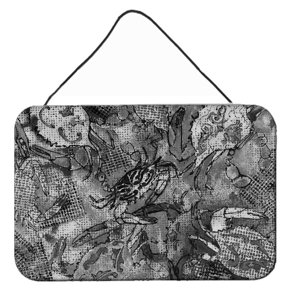 Grey Canvas Abstract Crabs Wall or Door Hanging Prints