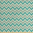 thumbnail image 1 of Grey Chevron Fabric by the Yard, Retro Abstract Fashion Zigzags Geometrical Herringbone, Upholstery Fabric for Dining Chairs Home Decor Accents, 3 Yards, Teal Pale Sage Green by Ambesonne, 1 of 2
