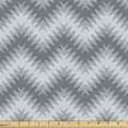 thumbnail image 1 of Grey Chevron Sofa Upholstery Fabric by the Yard, Blurry Abstract Zig Zags in Complex Fashion Waves Stripes Pattern, Decorative Fabric for DIY & Home Accents, 2 Yards, Blue Grey Slate Blue by Ambesonne, 1 of 4