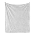 thumbnail image 1 of Grey Chevron Soft Flannel Fleece Blanket, Triangle Connection Linked Simplistic Lines Forming Abstract Zig Zags, Cozy Plush for Indoor and Outdoor Use, 50" x 60", Pale Grey and White, by Ambesonne, 1 of 5