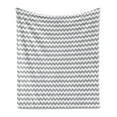 thumbnail image 1 of Grey Chevron Soft Flannel Fleece Throw Blanket, Zig Zag Pattern Soft Colored Abstract Modern Mosaic Style Lines Design, Cozy Plush for Indoor and Outdoor Use, 70" x 90", White Pale Grey, by Ambesonne, 1 of 5