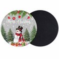 thumbnail image 1 of Grey Christmas Coasters Set of 2, Absorbent Coasters for Drinks, Xmas Tree Ball Snowflake Winter Gifts Coaster for Desk Coffee Table Protection, Home Decor House Warming Gifts 4", 1 of 8