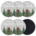 thumbnail image 1 of Grey Christmas Coasters Set of 6, Absorbent Coasters for Drinks, Snowflake Xmas Christmas Tree Coaster for Desk Coffee Table Protection, Home Decor House Warming Gifts 4", 1 of 8