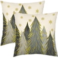 thumbnail image 1 of Grey Christmas Pillow Covers 16x16 Inch Set of 2 Santa Tree Gold Snowflake Xmas Decorative Square Throw Pillows For Couch Winter Holiday Pillow Cases Farmhouse Home Decor For Sofa Porch Outdoor, 1 of 6