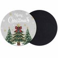 thumbnail image 1 of Grey Christmas Tree Coasters Set of 2, Absorbent Coasters for Drinks, Snowflake Tree Xmas Coaster for Desk Coffee Table Protection, Home Decor House Warming Gifts 4", 1 of 8