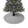thumbnail image 1 of Grey Christmas Tree Skirt 36 Inches Large Christmas Skirt Tree, Pure Gray Solid Color Simple Minimalism Art Tree Skirt Christmas Decorations for Fireplace Party Holidays Indoor Outdoor, 1 of 7