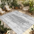 thumbnail image 1 of Grey Coastal Outdoor Rug for Patio/Deck/Porch, Non-Slip Large Area Rug 5 x 7 Ft, Summer Ocean Sea Ombre Starfish Corals Indoor Outdoor Rugs Washable Area Rugs, Reversible Camping Rug Carpet Runner, 1 of 8