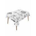 thumbnail image 1 of Grey Coastal Rectangle Tablecloth, Summer Coral Shell Sea Beach Nautical Waterproof & StainResistant Tablecloth, Washable Oil-proof Table Cover for Dining/Party/Wedding/Camping/Buffet 60x84 In, 1 of 9
