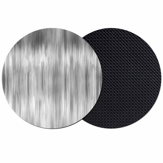Grey Coasters Set of 2, Absorbent Coasters for Drinks, Modern Abstract Art Ombre Striped Coaster for Desk Coffee Table Protection, Home Decor House Warming Gifts 4"
