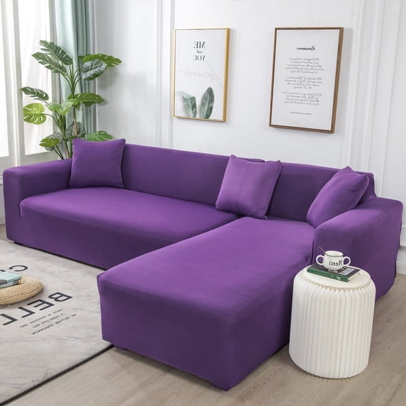 Grey Color Sofa Cover Stretch Elastic Sofa Covers for Living Room Copridivano Couch Covers Sectional Corner L-shape Sofa Cover