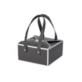 thumbnail image 1 of Grey Cookie Boxes 8 Pack of Bakery Boxes Gift Boxes with Leather Handles– 6x6x3 inch Treat Boxes, 1 of 1
