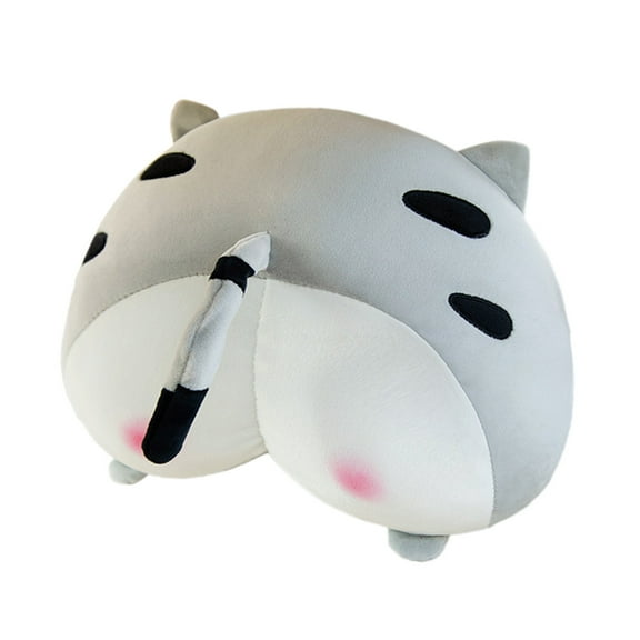 Grey Corgi Butt Car Headrest Pillow Plush Neck Support For Auto Seats 11.82X7.88X3.94 Inches Soft And Comfortable For Long Drives Easy To Install And Universal Fit For Most Vehicles