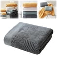 thumbnail image 1 of Grey Cotton Towel, Soft Highly Absorbent Commercial Bath Towel for Gym Hotel Spa Home, Quick-Dry 600 GSM Plush Spa Towel, 13.7"x29.5", 100% Cotton, 1 of 9