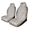 thumbnail image 1 of Grey Cracked Marble Rug Car Seat Covers Front Seats Universal Fit for Cars SUV Truck Auto Interior Accessories, 1 of 3
