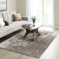 thumbnail image 1 of Grey Cream Abstract Area Rug / High Pile, Easy to Maintain, 1 of 2