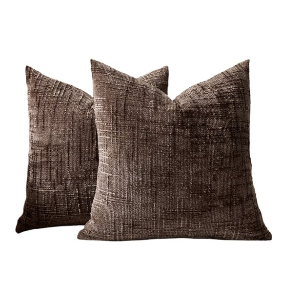 Grey Cream Decorative Throw Pillow Covers Soft Chenille Tweed Textured Cushion Case,Modern Home Decor For Couch Bed Living Room
