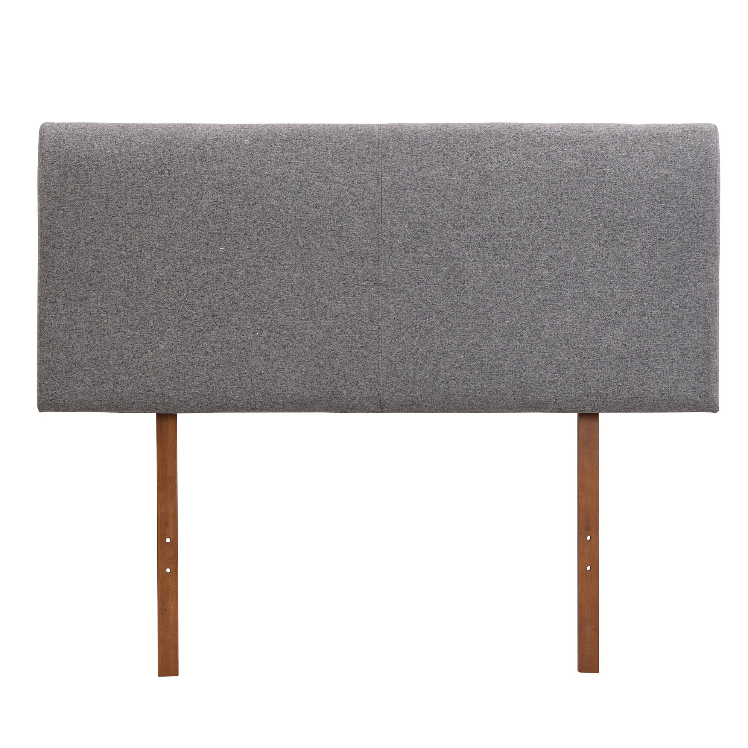 , Grey Curved Adjustable Headboard Full, Grey ,Linen , Grey Curved Adjustable Headboard Full